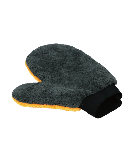 Coral fleece washandschoen met duim