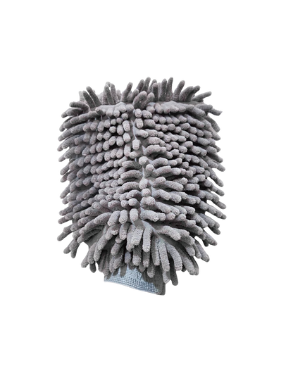 Chenille washandschoen