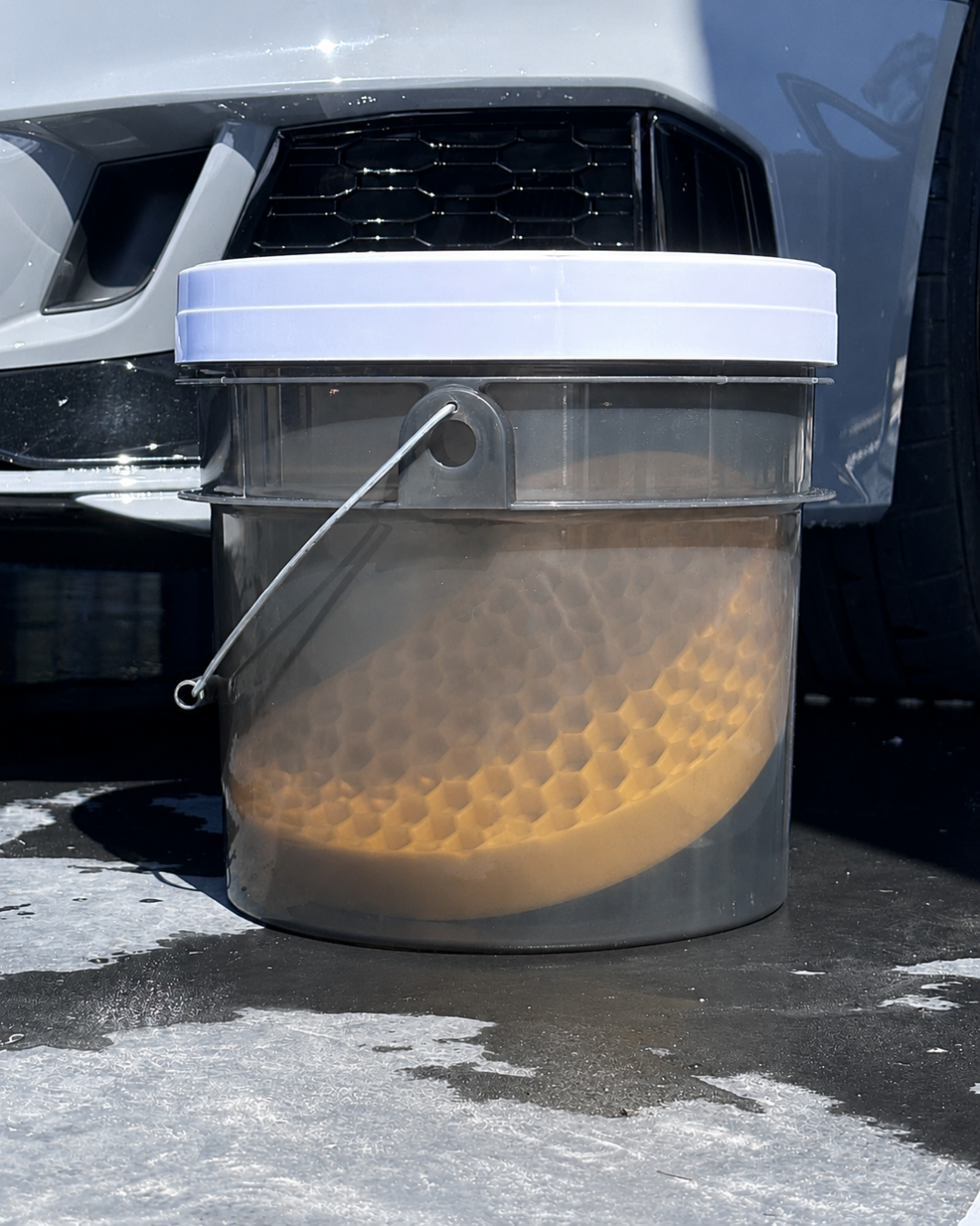 Detailbucket met deksel en vuilrooster - 15L
