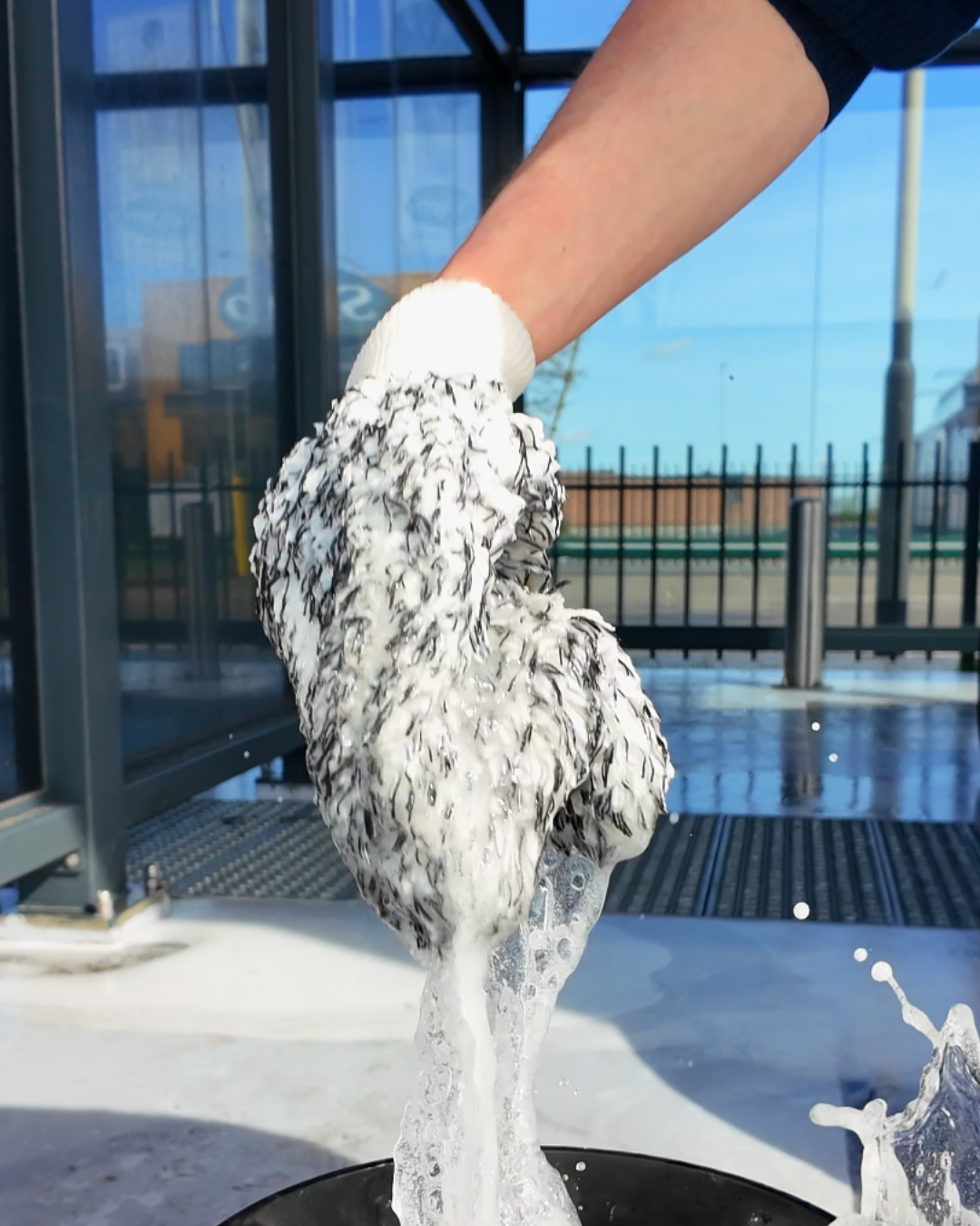 Microvezel washandschoen