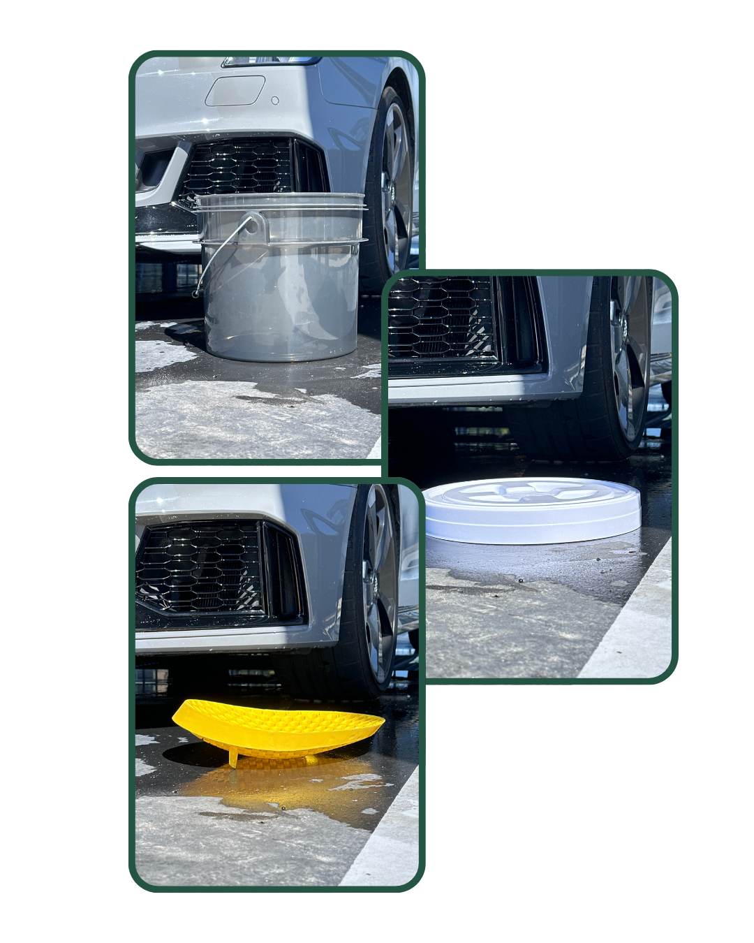 Detailbucket met deksel en vuilrooster - 15L